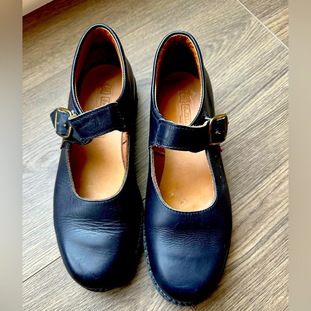 Buckle My Shoe Girls Navy Mary Janes, Size EU 35/US 3.5